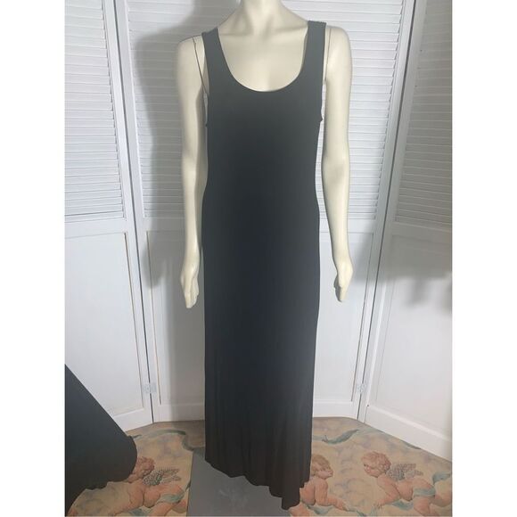 Vintage Two Piece Black Spandex Maxi Dress Abstract cropped Cardigan Sm/Med - Picture 9 of 13